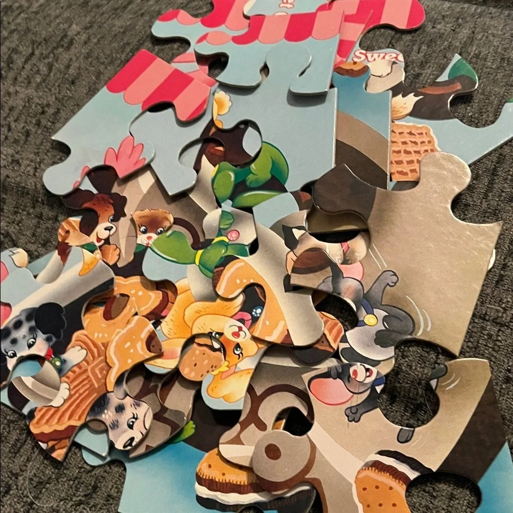 Littlest Pet Shop Cookie Puzzle COMPLETE 1993 Milton Bradley 24 Pieces Collector